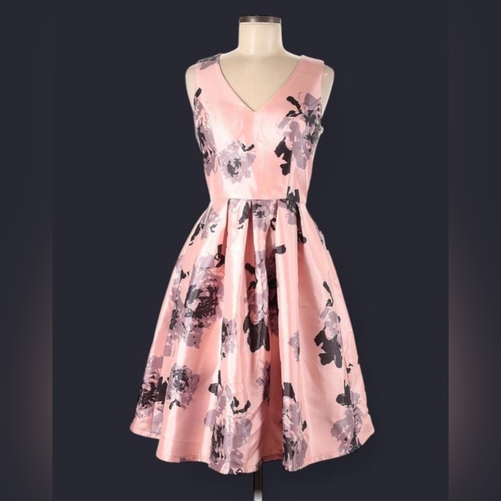 🌸Chi Chi London Floral Pink Party Dress-Size 6 US